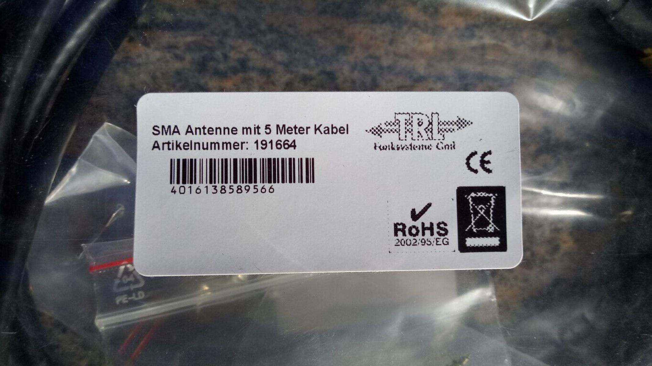 5 x SMA Antennenkabel antenna cable (1-5 Meter Länge), € 39,- (8130 Frohnleiten)
