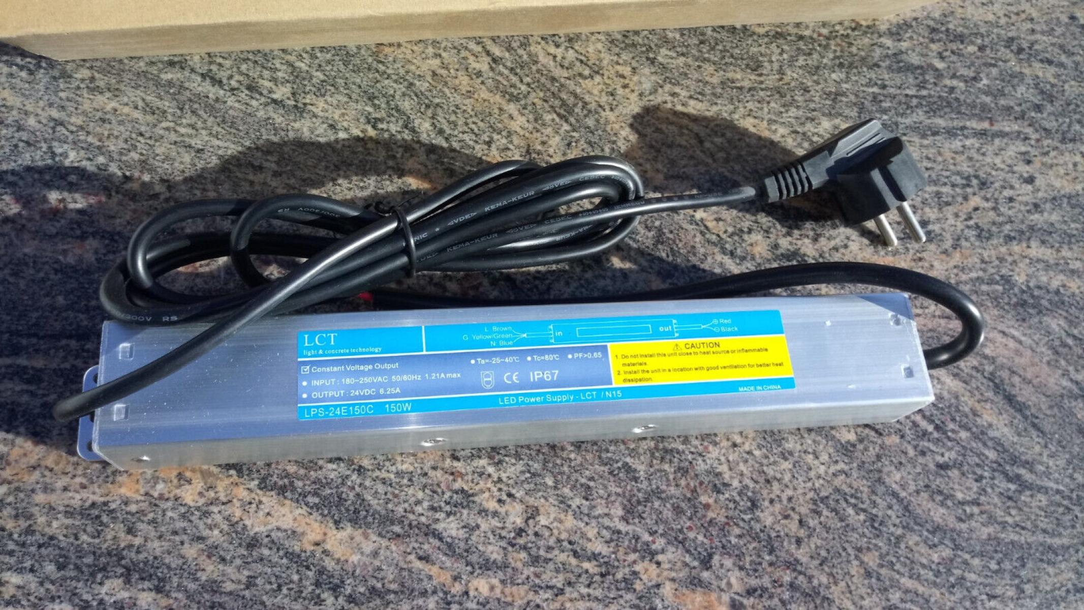 LCT LED Trafo 24V LPS-24E150C 6,25A