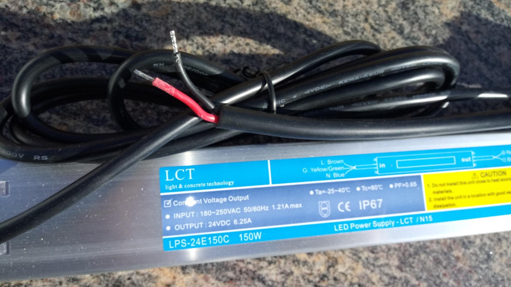 LCT LED Trafo 24V LPS-24E150C 6,25A