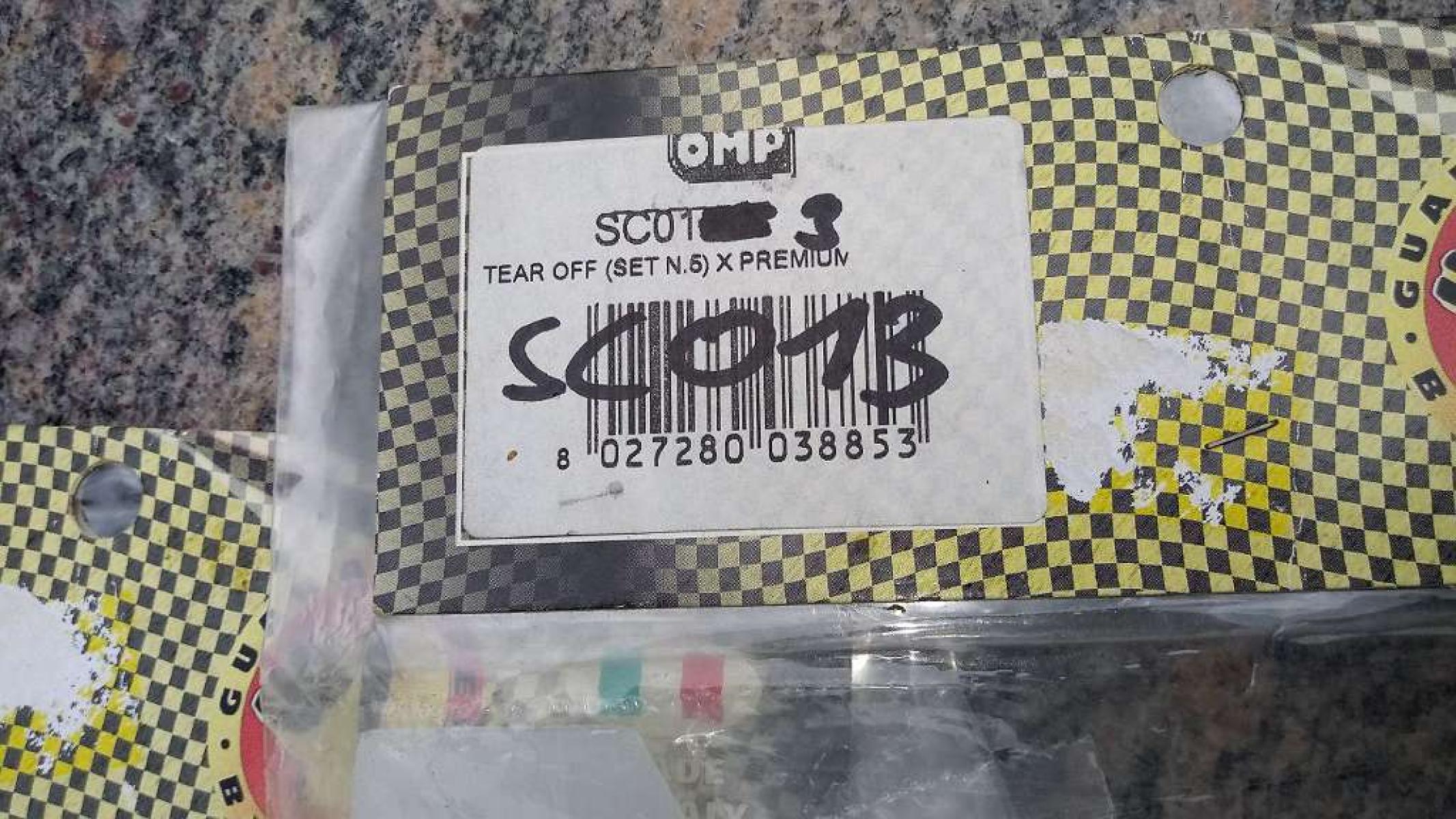 2 x Set SC013 Abreisser für OMP Helme